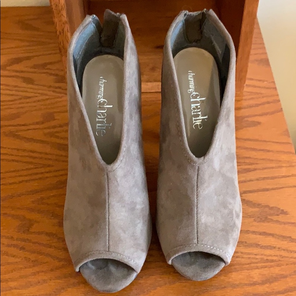 Suede heels
